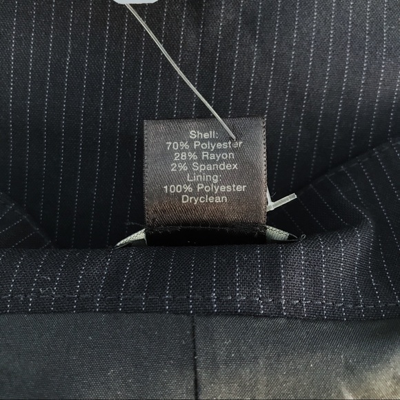 {Ann Taylor} Navy blue pinstriped pencil skirt, 10 - Picture 6 of 6